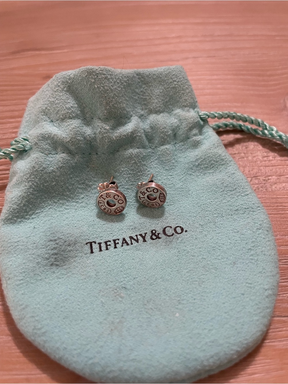 Tiffany & Co. Sterling Silver Circle Stud Earrings